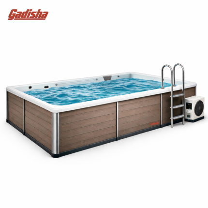 Gadisha Above-Ground Swim Spa / Compact Lap Pool with Heater & Ladder